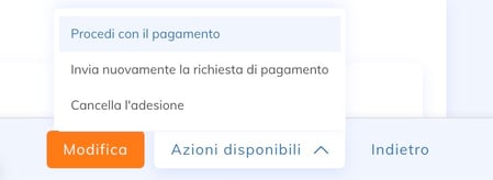 Procedi al pagamento