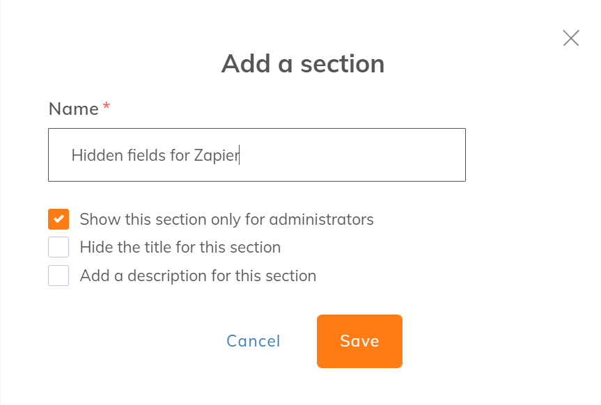 How to add custom fields that will be automatically sent to Zapier