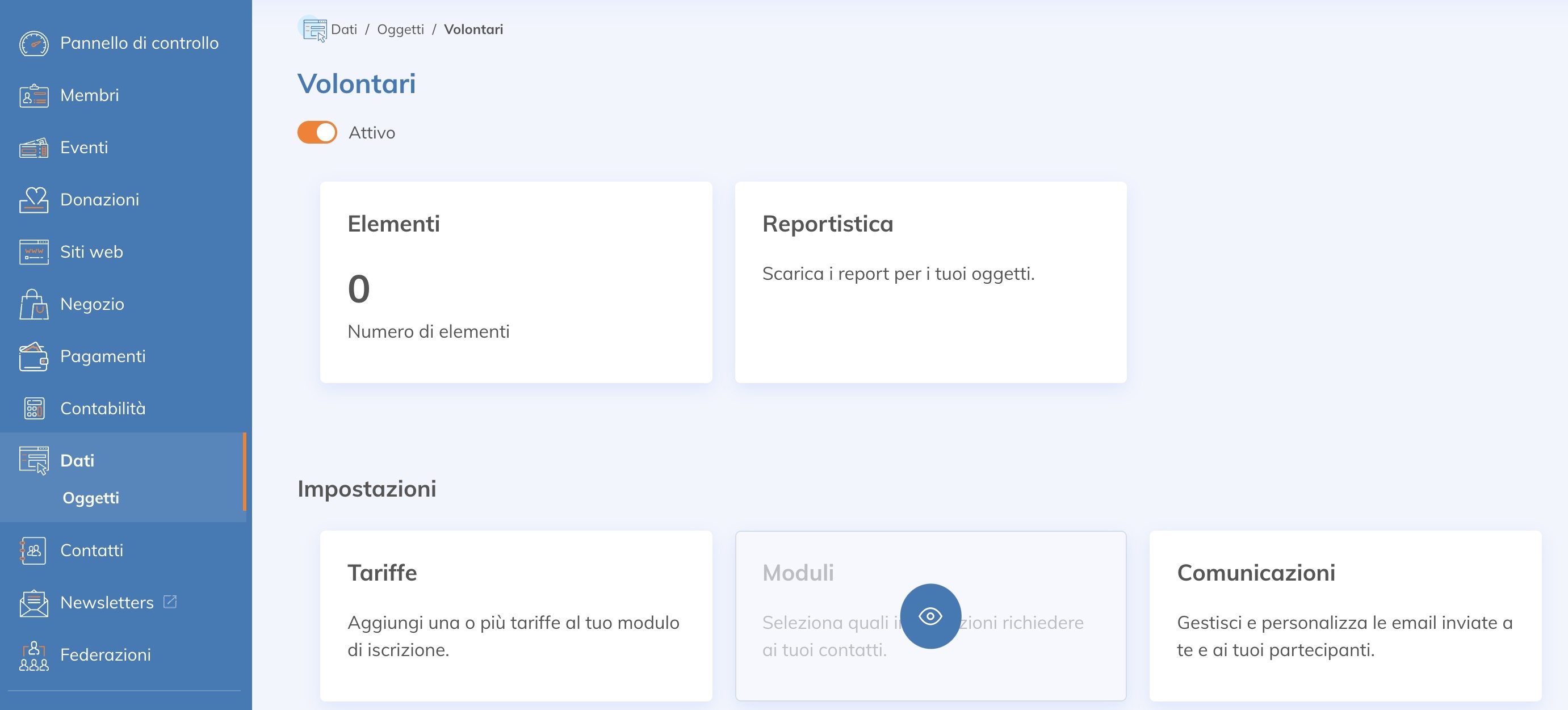 Configurazione modulo