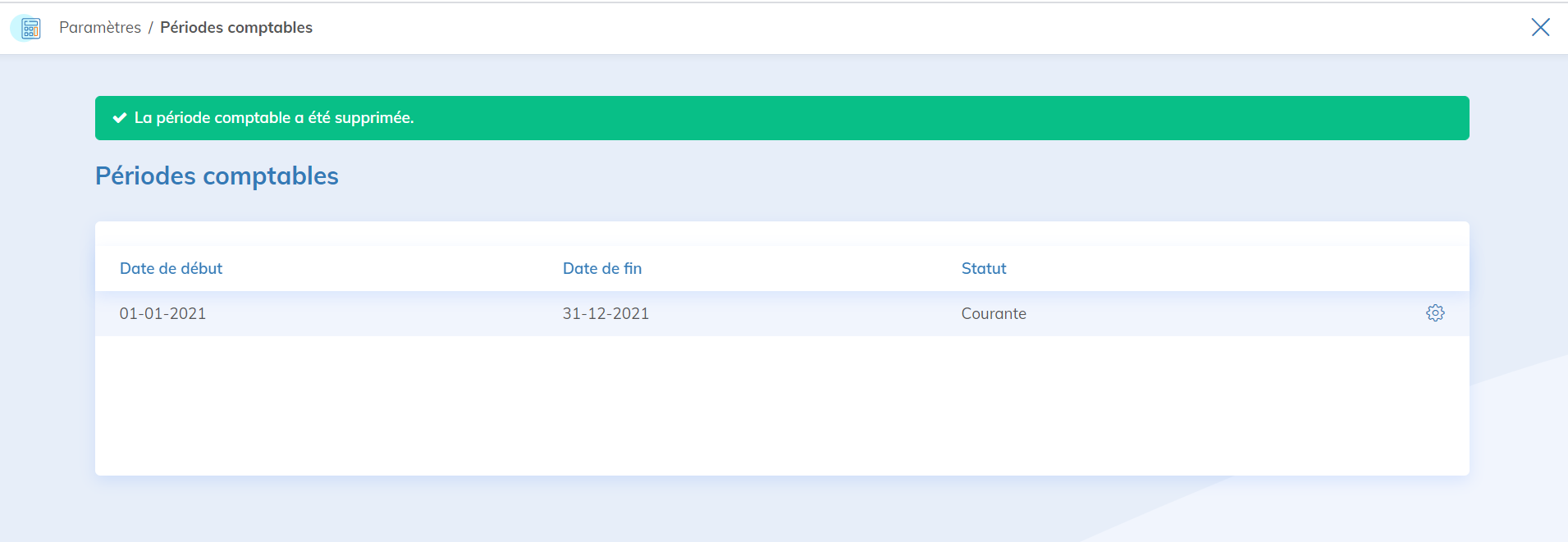 Périodes comptables